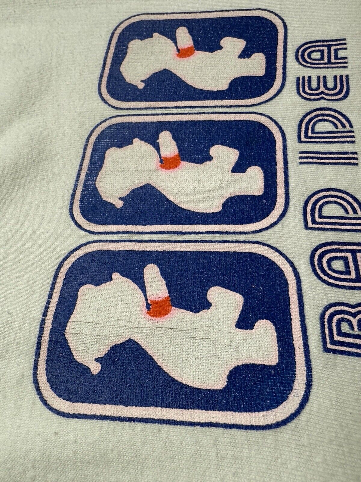 Vintage 90s Human Skateboards “Bad Idea” Skate Logo Rare Red Armband LA Shirt L - thriftgoblin