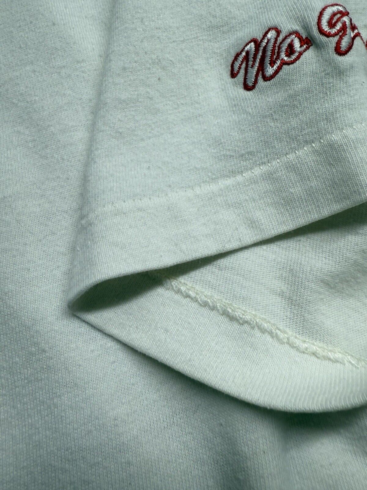 Vintage 90s Human Skateboards “Bad Idea” Skate Logo Rare Red Armband LA Shirt L - thriftgoblin