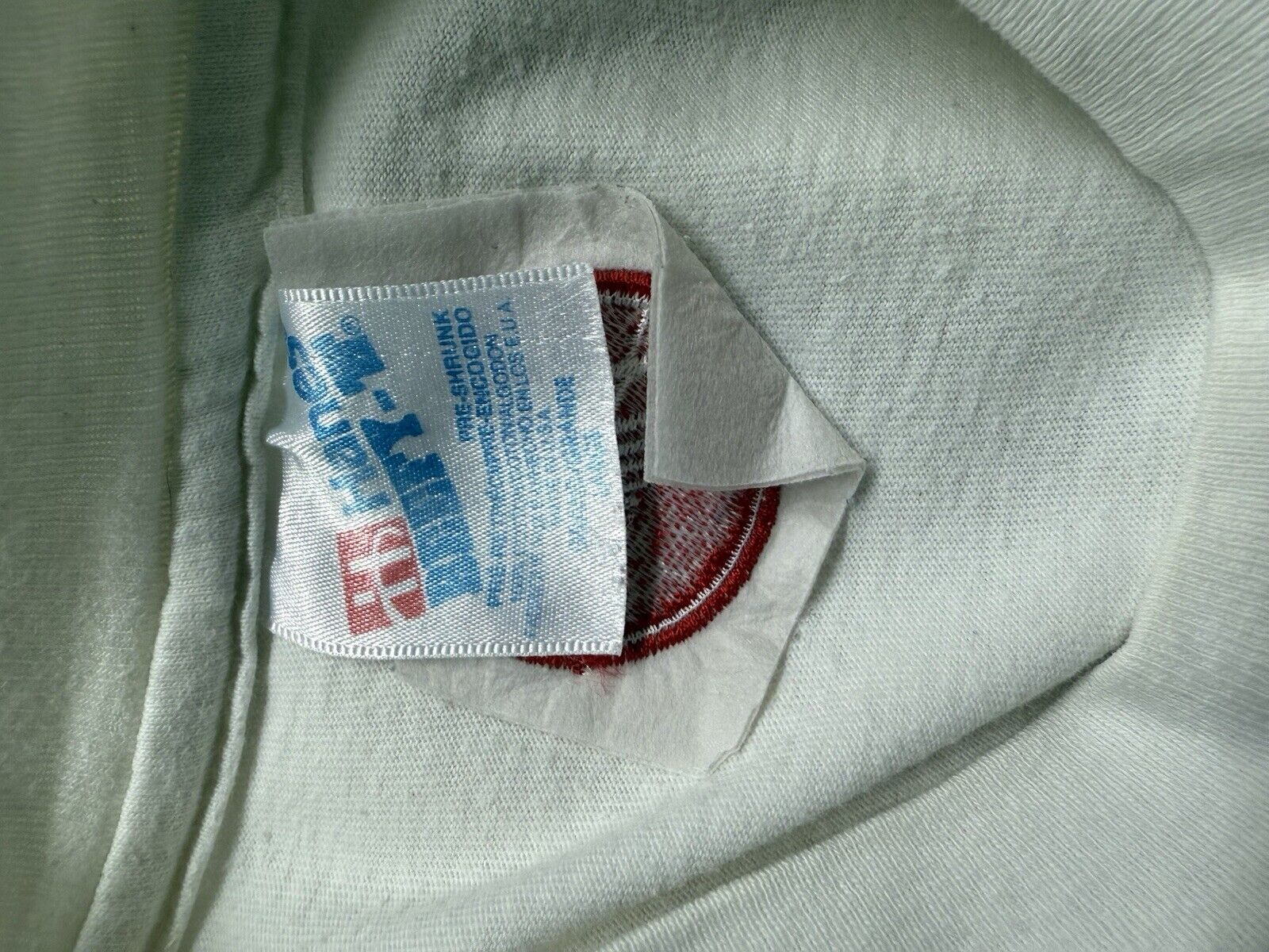 Vintage 90s Human Skateboards “Bad Idea” Skate Logo Rare Red Armband LA Shirt L - thriftgoblin