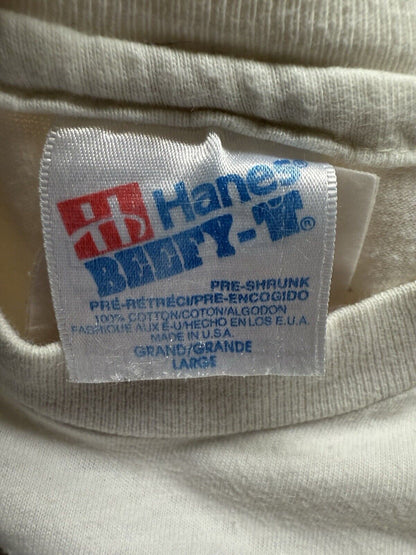 Vintage 90s Human Skateboards “Bad Idea” Skate Logo Rare Red Armband LA Shirt L - thriftgoblin