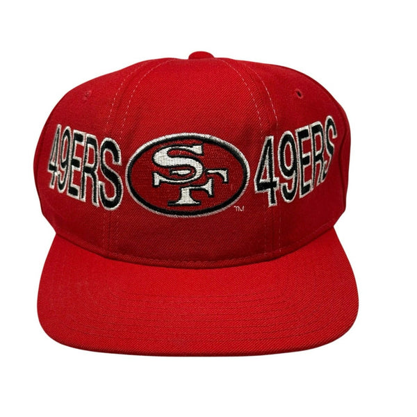 Vintage 90s San Francisco 49ers Snapback Hat - NFL Red Cap