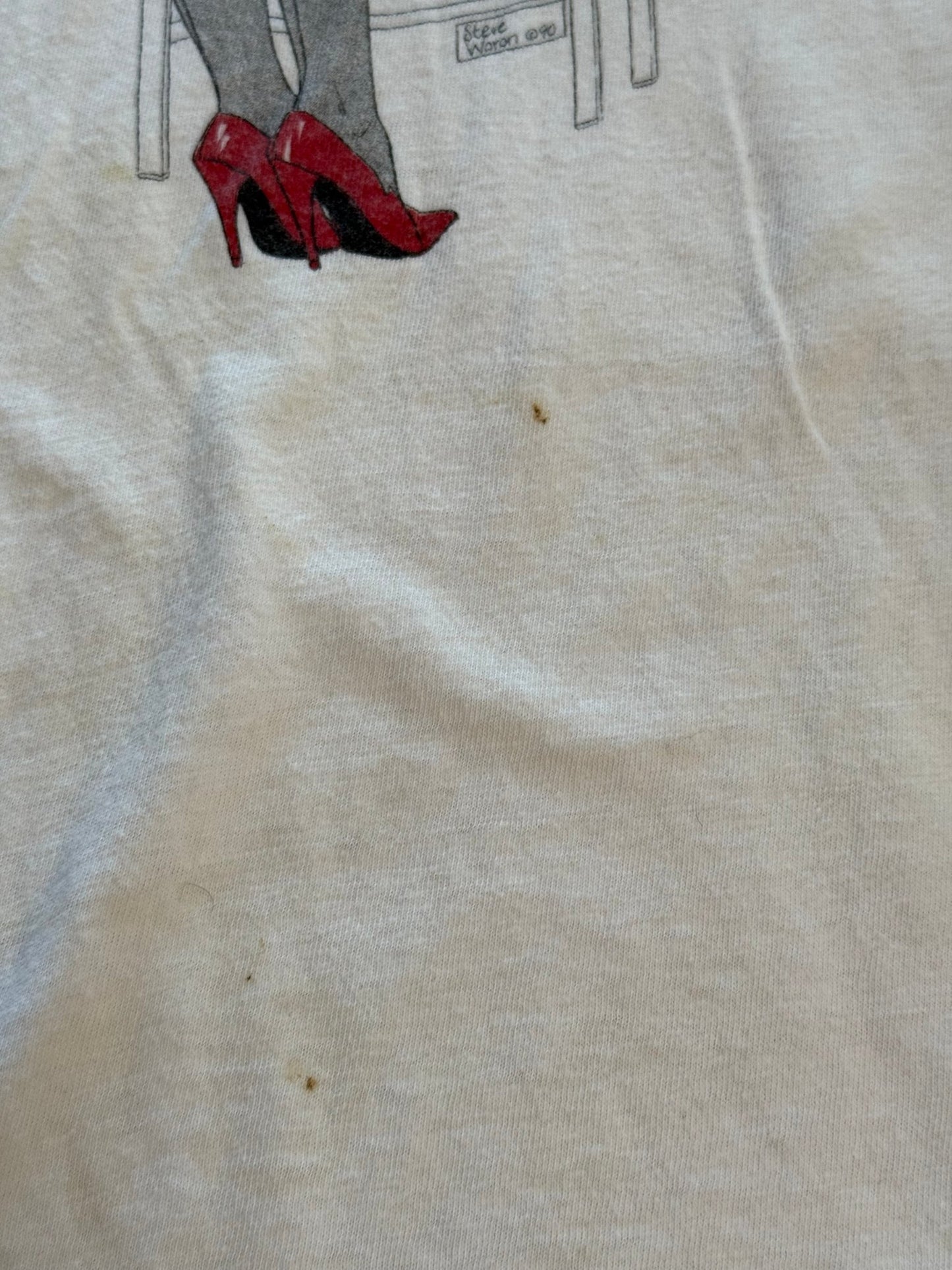 Vintage Betty Page Pinup Single Stitch Tee Made USA Size L Pin - Up - thriftgoblinTee