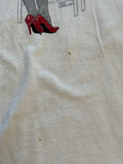 Vintage Betty Page Pinup Single Stitch Tee Made USA Size L Pin - Up - thriftgoblinTee