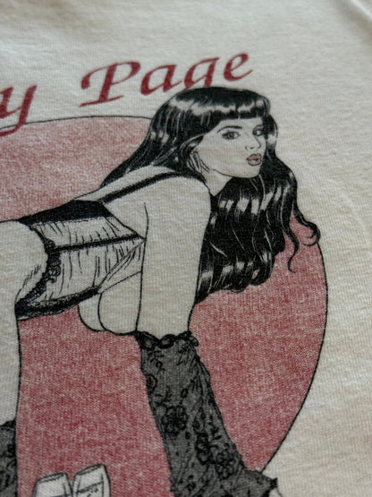 Vintage Betty Page Pinup Single Stitch Tee Made USA Size L Pin - Up - thriftgoblinTee