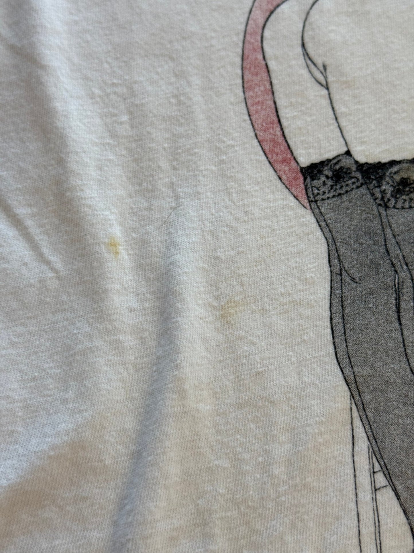 Vintage Betty Page Pinup Single Stitch Tee Made USA Size L Pin - Up - thriftgoblinTee