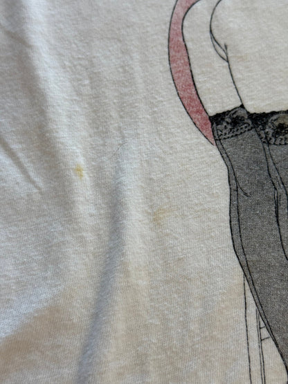 Vintage Betty Page Pinup Single Stitch Tee Made USA Size L Pin - Up - thriftgoblinTee