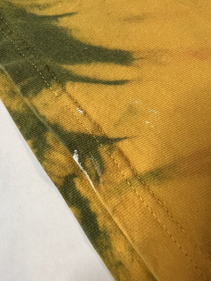 Vintage Bob Marley Tie Dye Crewneck T-shirt Rasta Man Embroidered Rare Yazbek XL - thriftgoblin