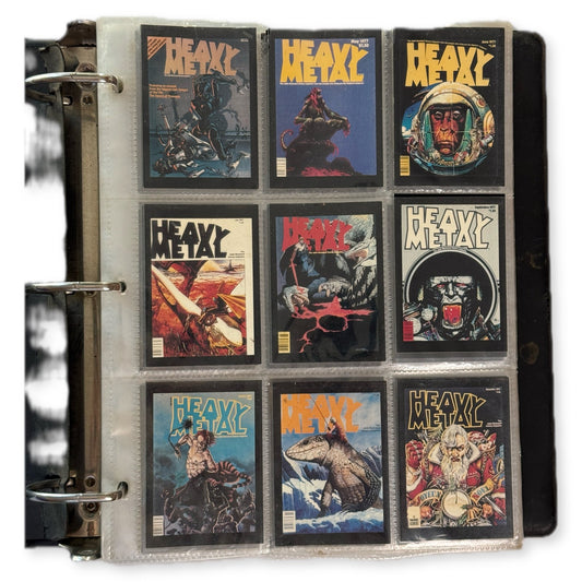 Vintage Fantasy Art Trading Card Binder Lot Heavy Metal Vallejo Hildebrandt Elmore Frazetta 42 Pages - Thrift GoblinTrading Card Lot
