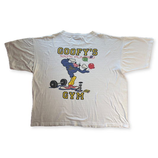 Vintage Goofy's Gym 100% Pumped Graphic Tee Mickey Unlimited XL - Thrift GoblinT-Shirt