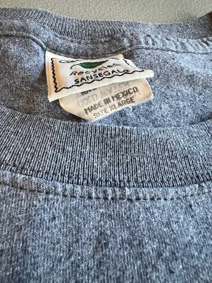 Vintage Green Brand Recycled Yellowstone National Park T Shirt Men's XL Blue USA - thriftgoblin