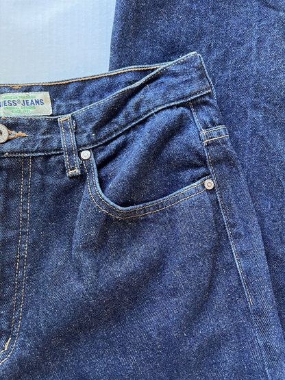 Vintage Guess American Tradition Jeans Mens 31x30 Blue USA Made 10001 - 30 - thriftgoblin