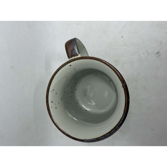 Vintage Hearthside Stoneware Coffee Mug Buffet Ware Cup Pink Flowers 551 Japan - thriftgoblin
