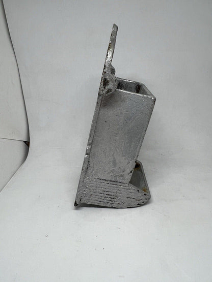 Vintage Heavy Cast Iron Black Fireplace Match Box Holder Wall Mount Fits Box - thriftgoblin