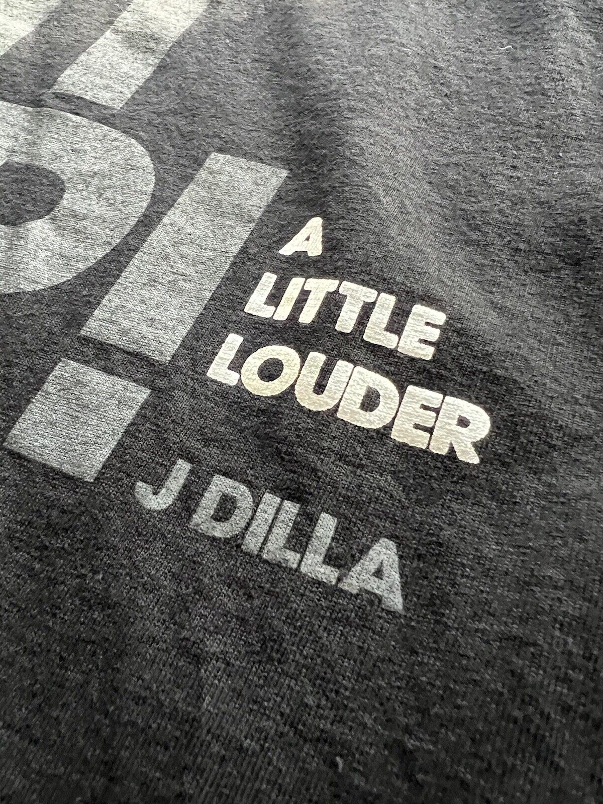 Vintage J Dilla Turn It Up! Stones Throw Ruff Draft Rap RARE Black T Shirt - thriftgoblin