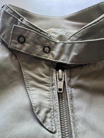 Vintage Members Only Beige Full Zip Polyester Blend Jacket Adult Size XL - thriftgoblin