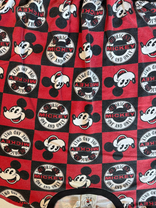 Vintage Mickey & Co One and Only All Over Print Sweatshirt J.G. Hook XL Red Black - Thrift GoblinSweatshirt