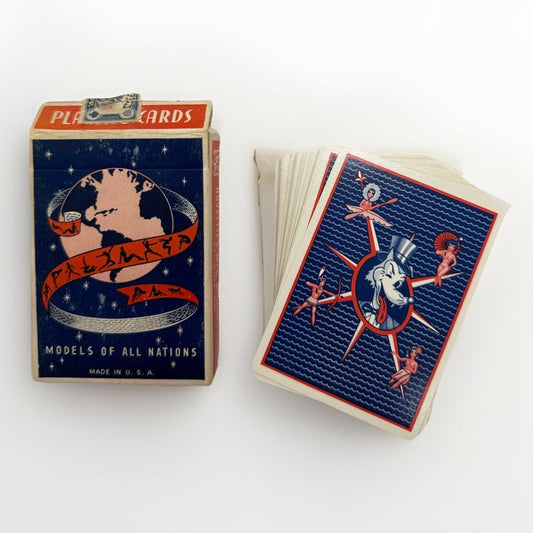 Vintage Models of All Nations Playing Cards Betty White Nude 9 of Hearts Lewd - thriftgoblin