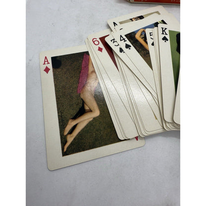 Vintage Models of All Nations Playing Cards Betty White Nude 9 of Hearts Lewd - thriftgoblin