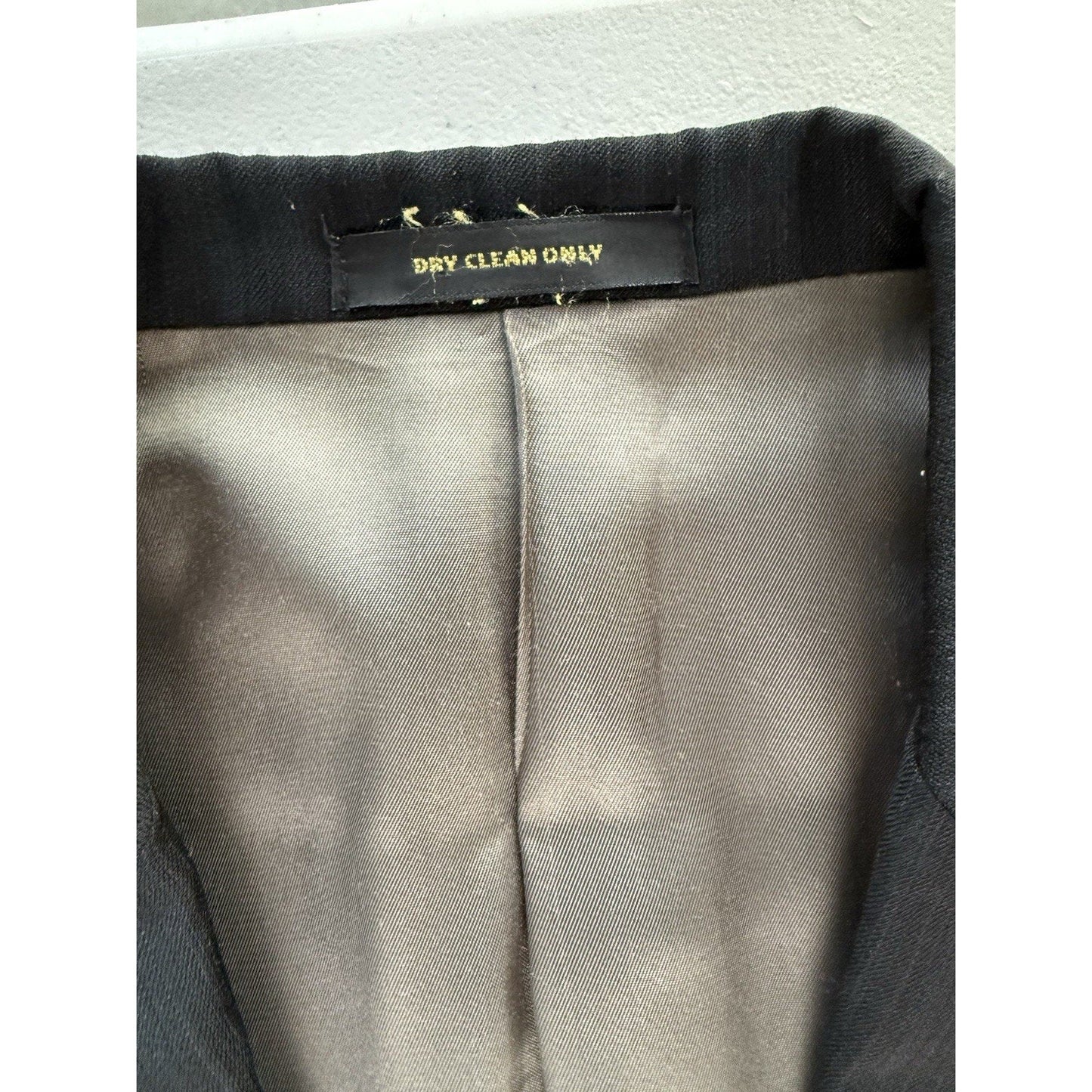 Vintage Monsieur by Givenchy Men’s 42 Long Charcoal Stripe Blazer Jacket Clean - thriftgoblin