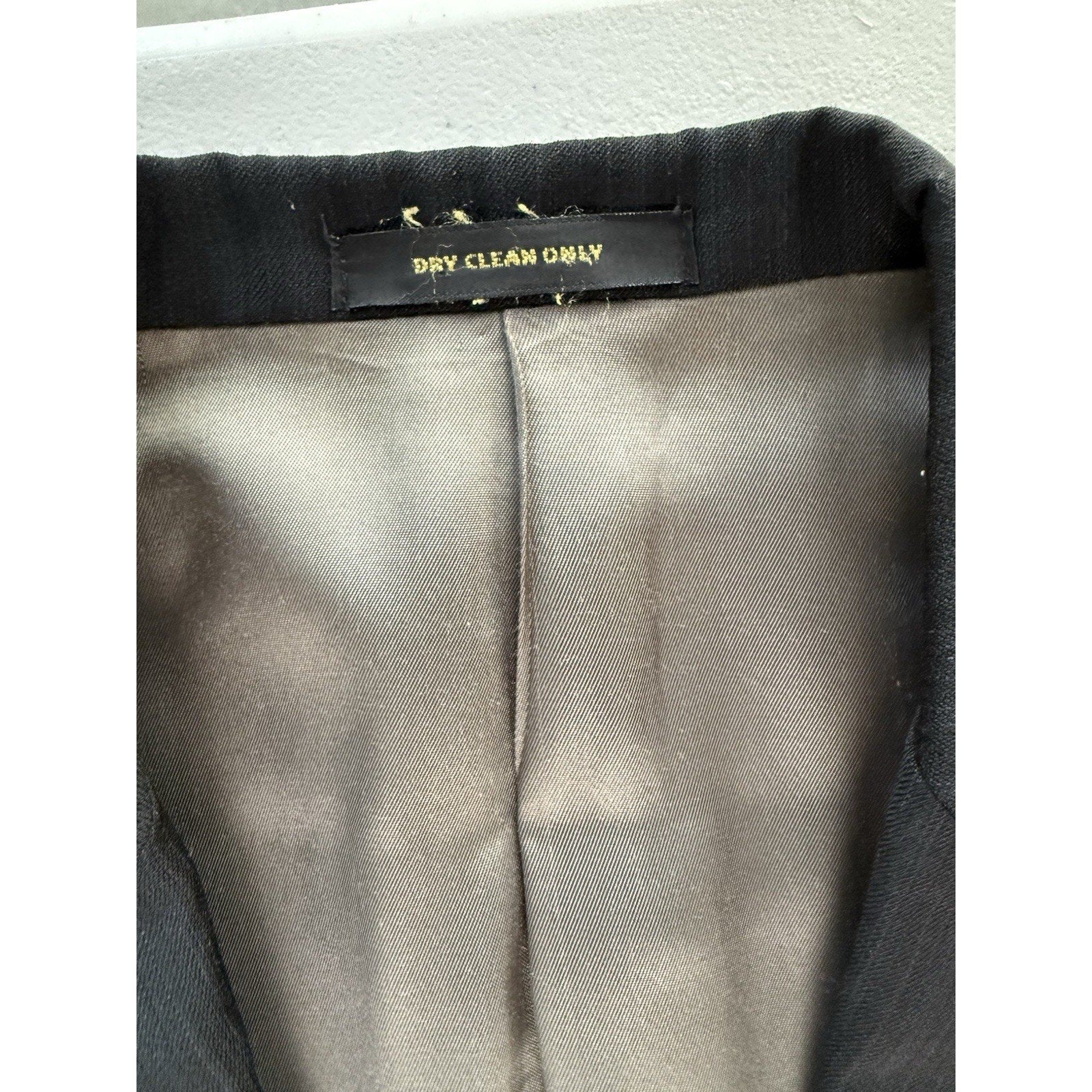 Vintage Monsieur by Givenchy Men’s 42 Long Charcoal Stripe Blazer Jacket Clean - thriftgoblin