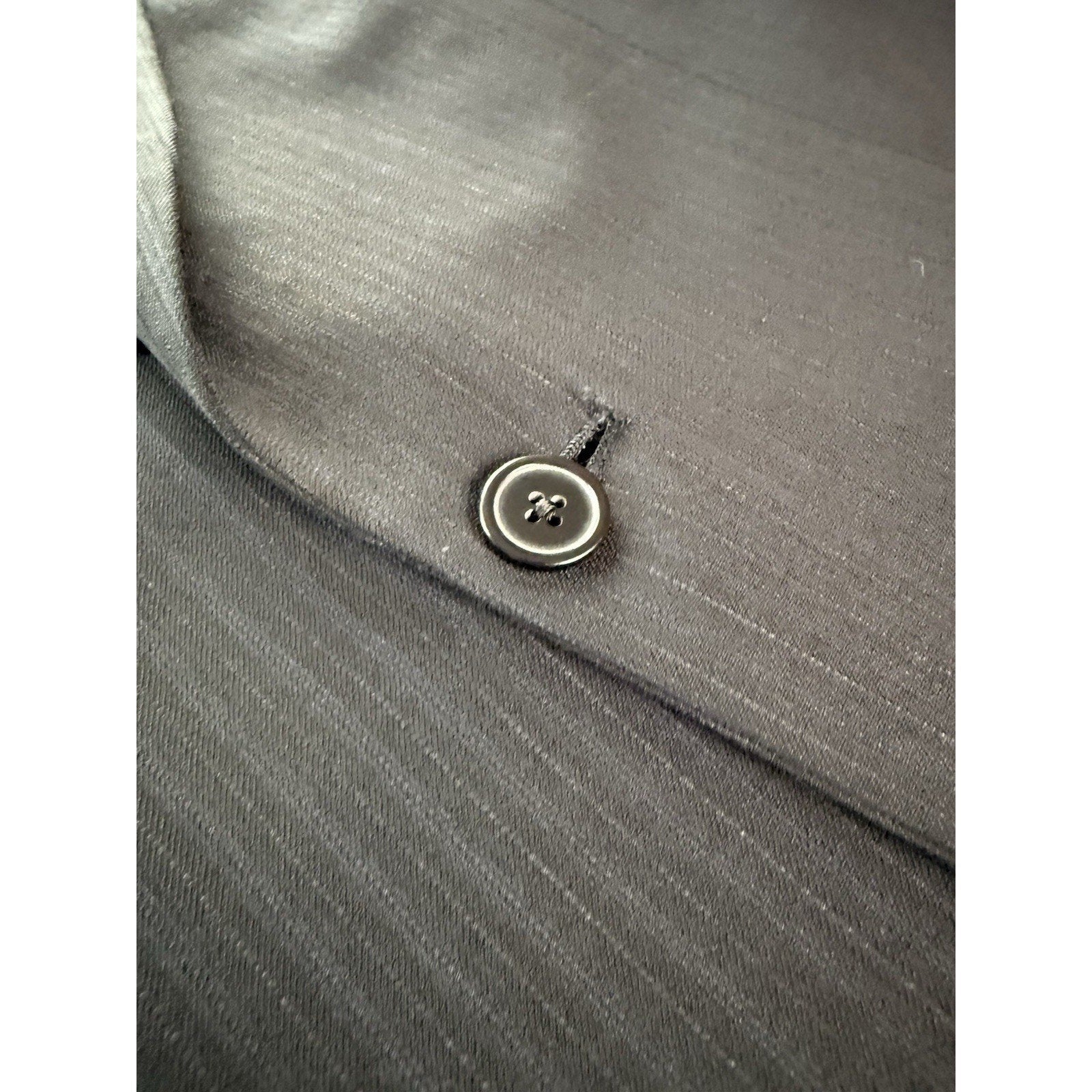 Vintage Monsieur by Givenchy Men’s 42 Long Charcoal Stripe Blazer Jacket Clean - thriftgoblin