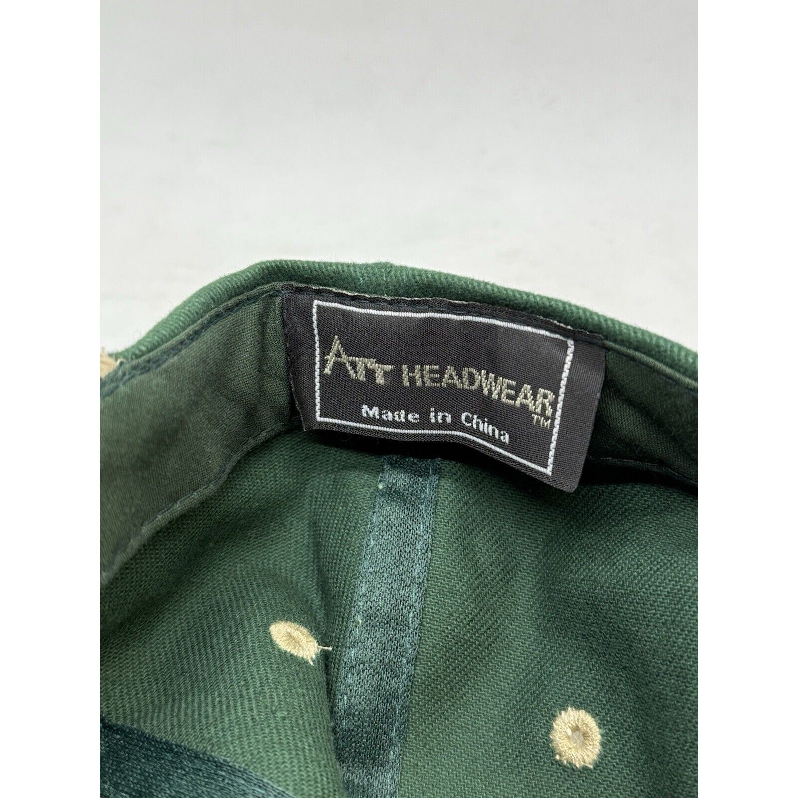 Vintage Mount Shasta Hat Forest Cap Souvenir Piece Att Headwear Camping Green - thriftgoblin