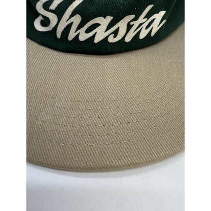 Vintage Mount Shasta Hat Forest Cap Souvenir Piece Att Headwear Camping Green - thriftgoblin