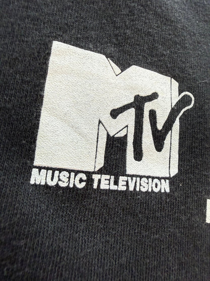 Vintage MTV 2001Jackass Tee All Sport Heavyweight Y2K Black M Music Television - thriftgoblinTee