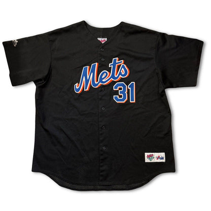 Vintage NEW YORK METS 31 PIAZZA MAJESTIC Authentic SHIRT JERSEY MLB BASEBALL - thriftgoblin