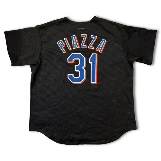 Vintage NEW YORK METS 31 PIAZZA MAJESTIC Authentic SHIRT JERSEY MLB BASEBALL - thriftgoblin