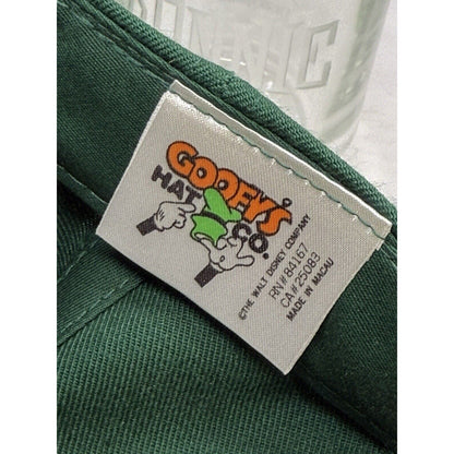 Vintage NWT Goofy Baseball Catchers Hat Co All Over Snapback Disney Green Yellow - thriftgoblinAccessory