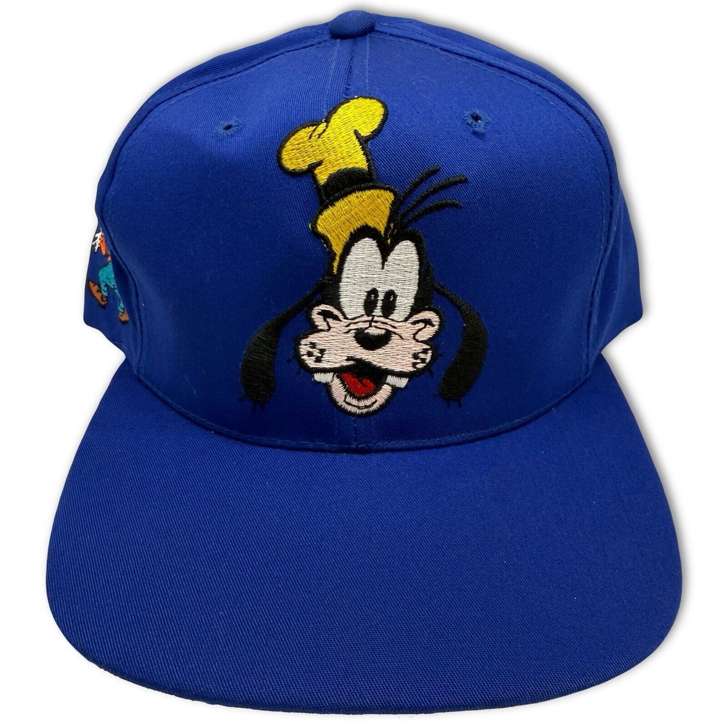 Vintage NWT Walt Disney Goofys Hat Co Goofy Snapback Cap Fresh Cap Portrait - thriftgoblinAccessory