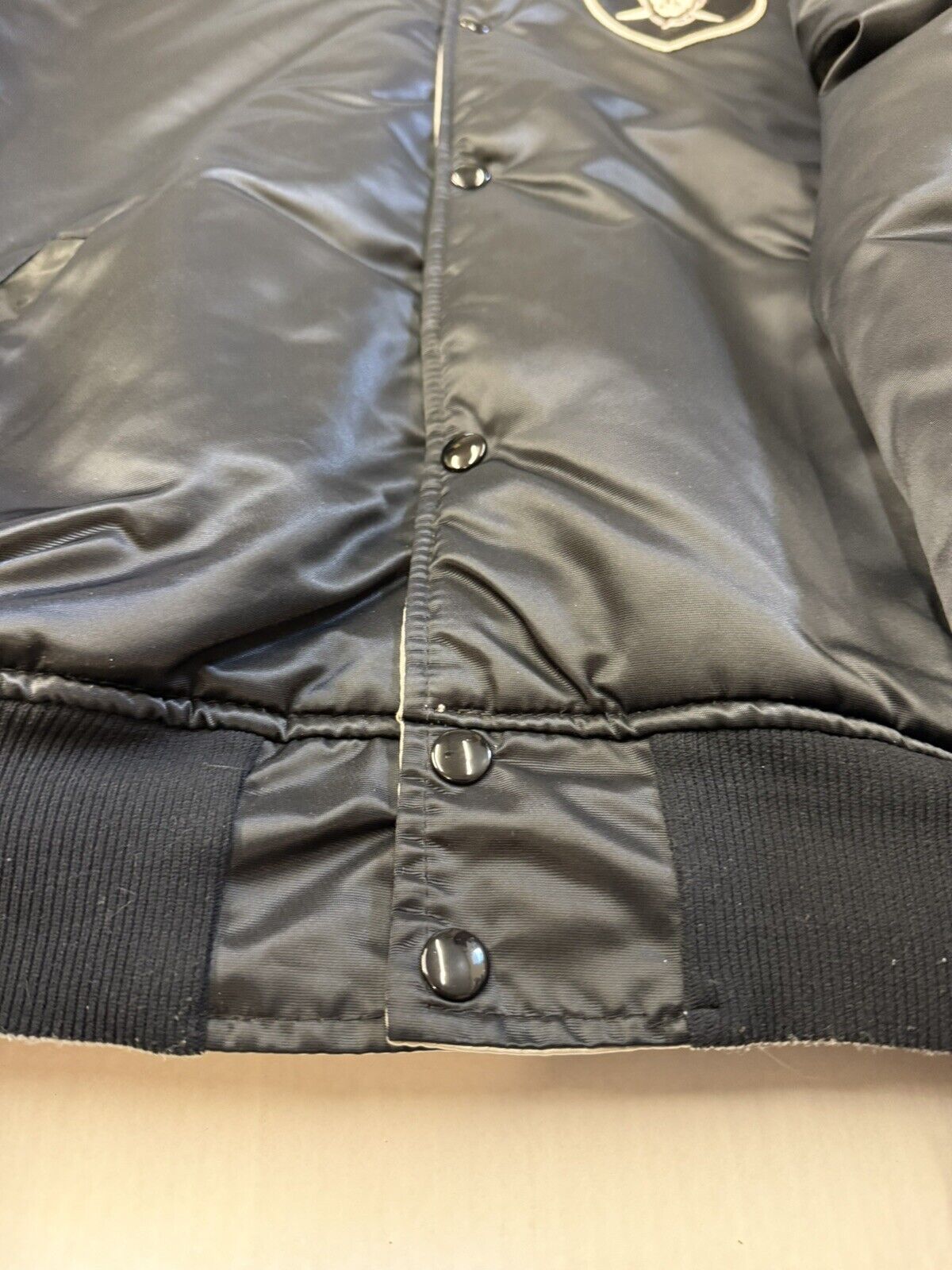 Vintage Oakland Raiders NFL Reversible Jacket Mens XLarge Starter Satin Bomber - thriftgoblin