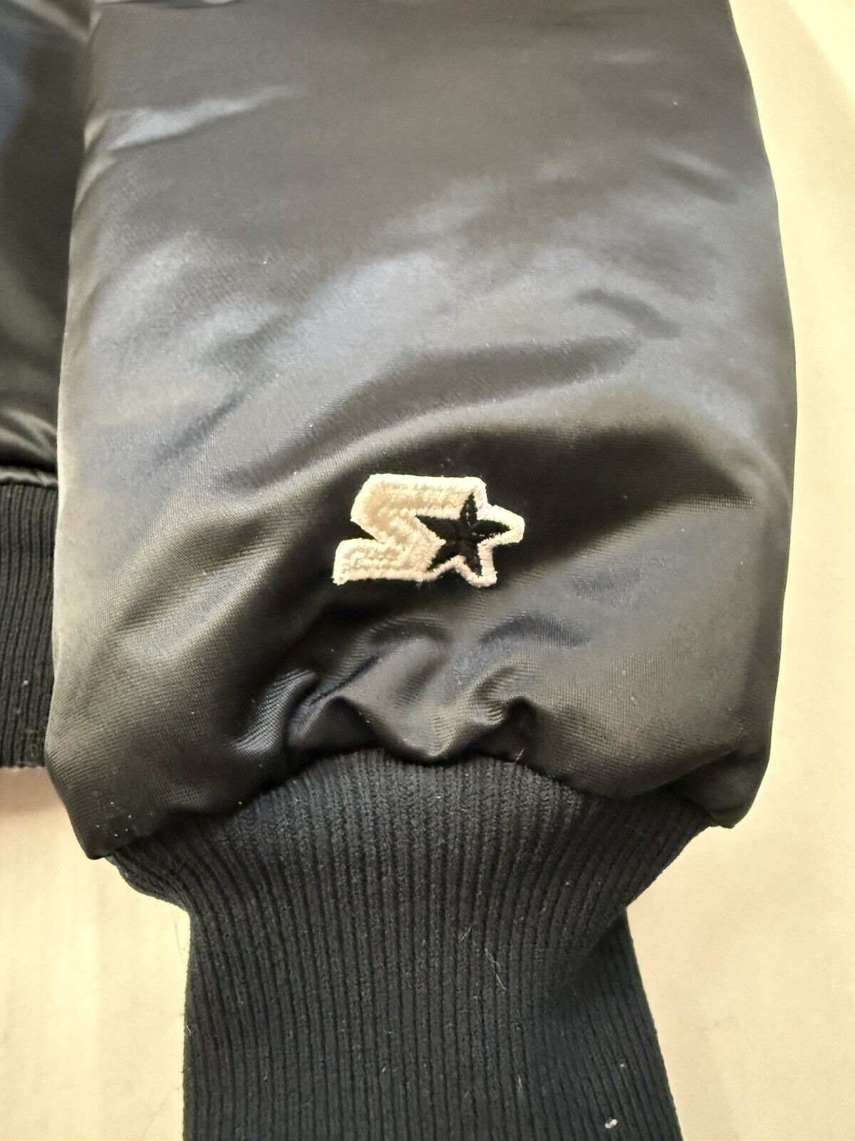Vintage Oakland Raiders NFL Reversible Jacket Mens XLarge Starter Satin Bomber - thriftgoblin