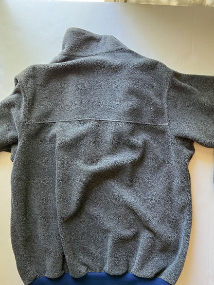 VINTAGE Patagonia Jacket Womens XL Grey Fleece Sweater Full Zip USA - thriftgoblin