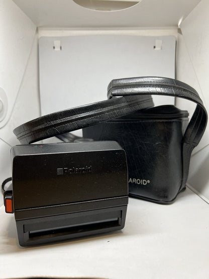 Vintage Polaroid OneStep Flash 600 Original Bag Red Button Instant Film Camera - thriftgoblin