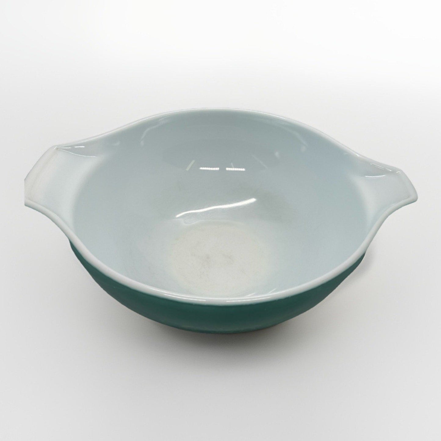 Vintage Pyrex Amish Butterprint Turquoise 444 Cinderella Mixing Bowl 4Qt USA - thriftgoblin