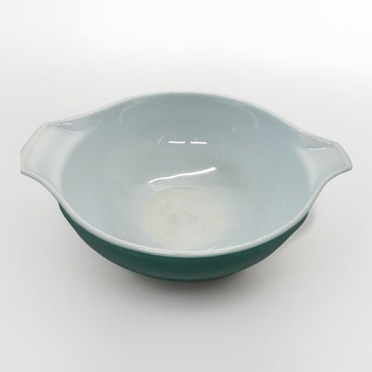 Vintage Pyrex Amish Butterprint Turquoise 444 Cinderella Mixing Bowl 4Qt USA - thriftgoblin