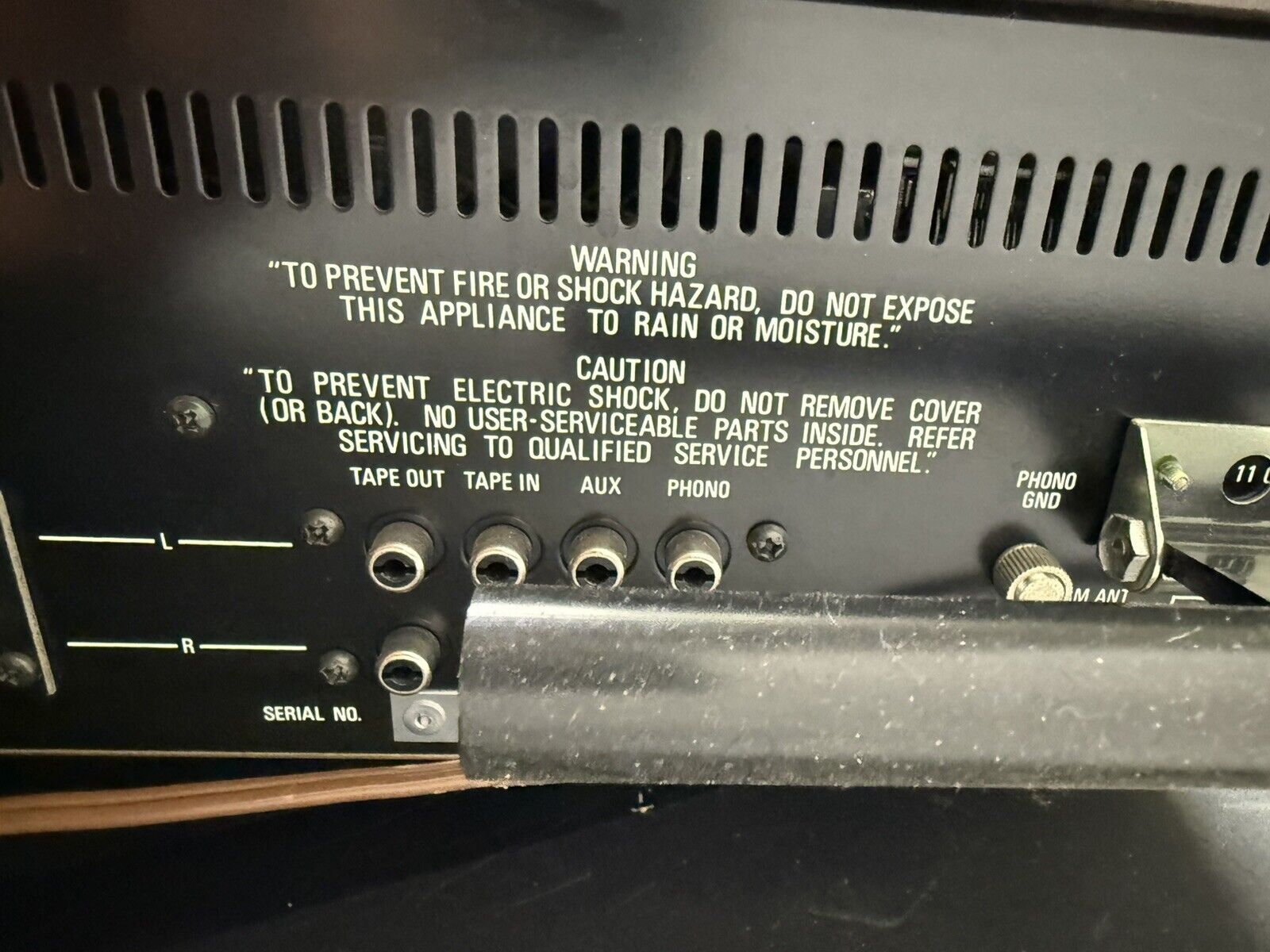 VINTAGE REALISTIC STA - 84 STEREO RECEIVER TESTED Turns On Beautiful Sound System - thriftgoblin