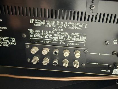 VINTAGE REALISTIC STA - 84 STEREO RECEIVER TESTED Turns On Beautiful Sound System - thriftgoblin