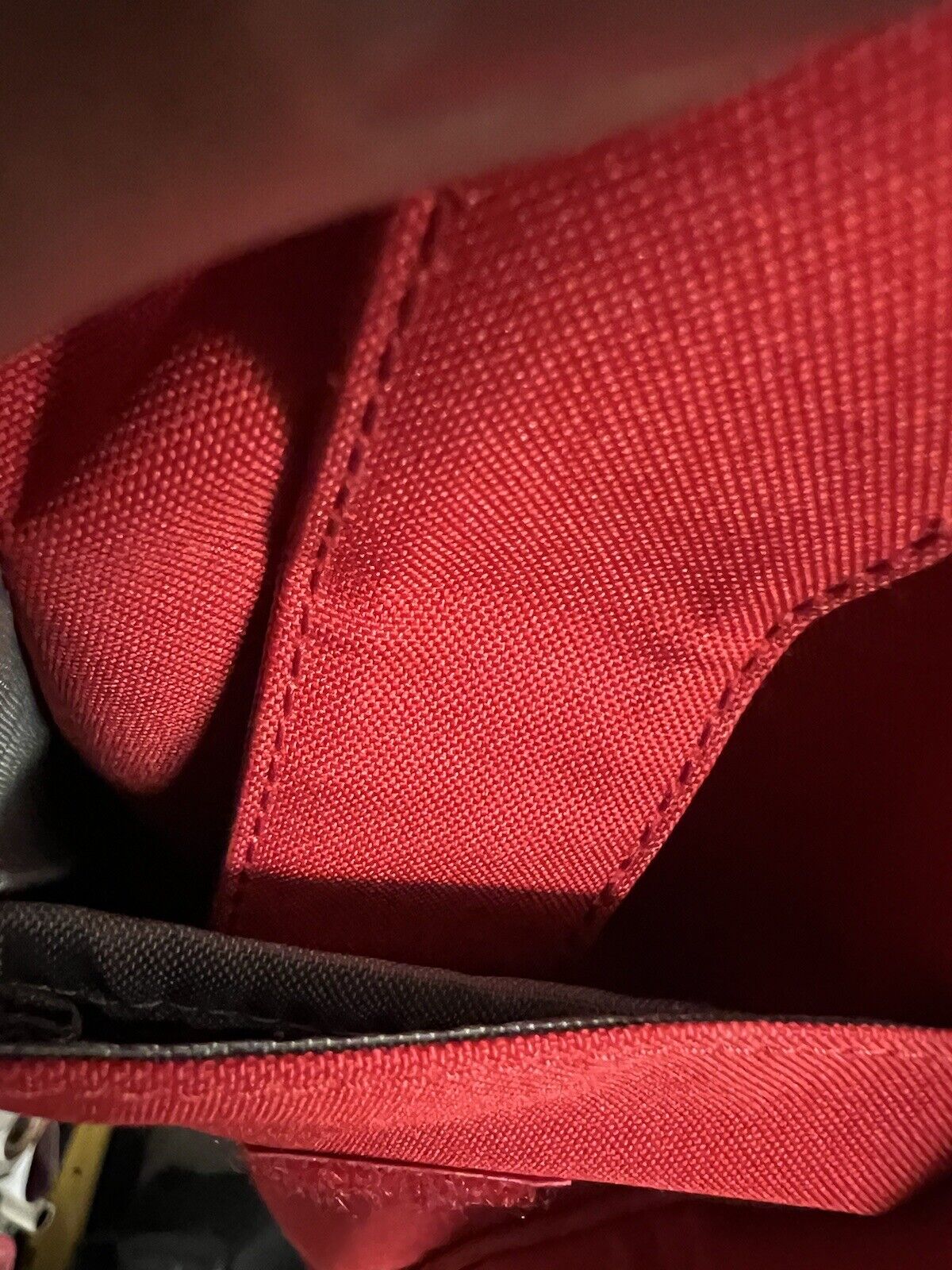 Vintage Red LACOSTE L71 Green Straps Medium MESSENGER BAG Casual 8 School Rare - thriftgoblin