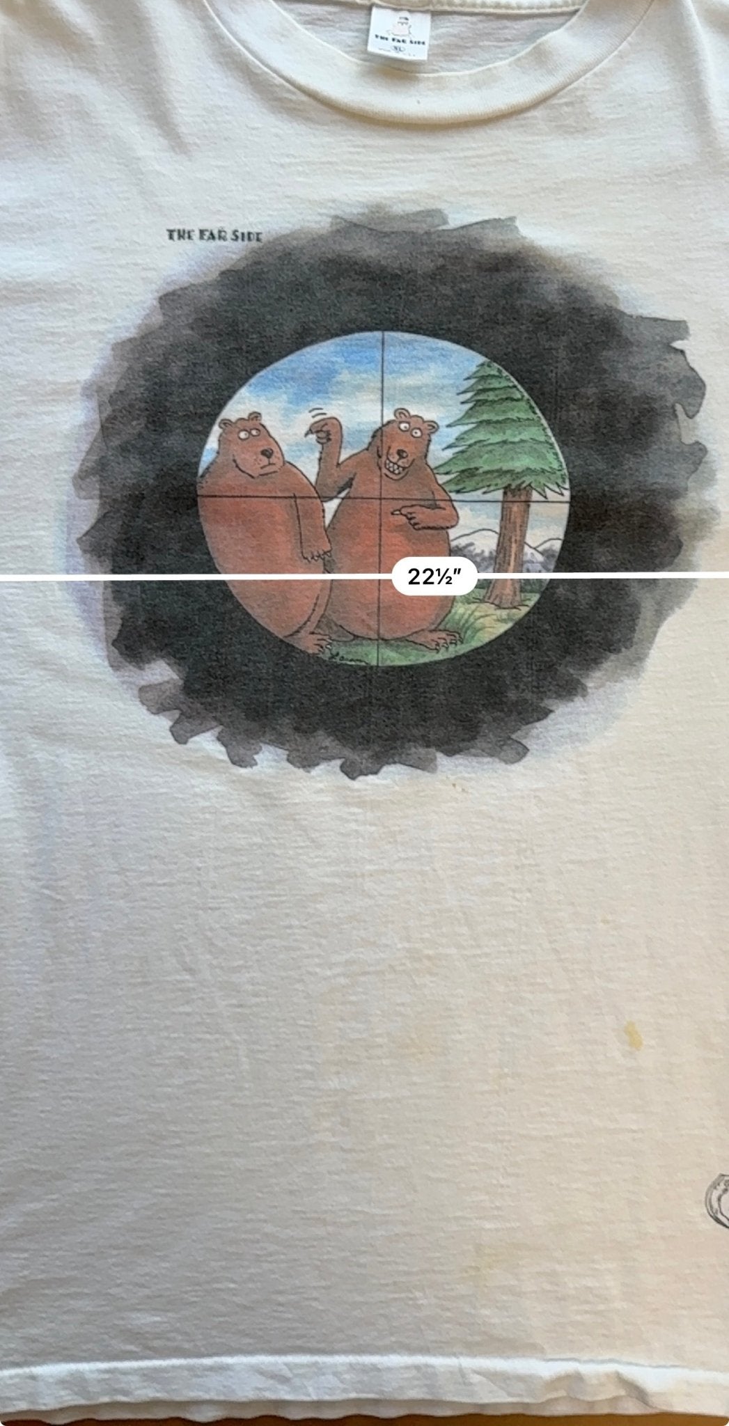 Vintage The Far Side Gary Larson Bear Sniper Scope Tee Made USA Official XL - thriftgoblinTee