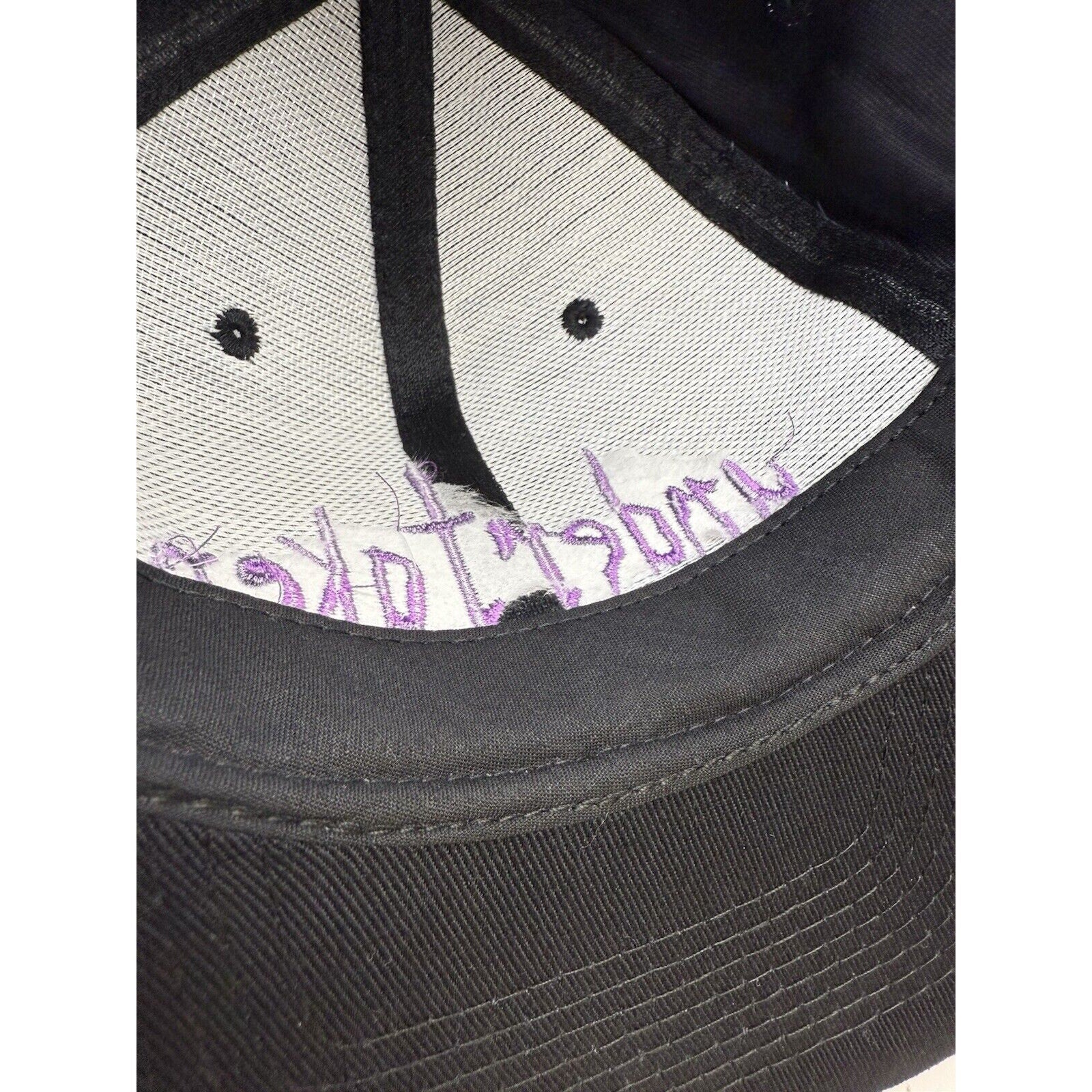 Vintage Undertaker Hat WWF Wrestling Rest In Peace Black KC Tag Snapback Cap - thriftgoblin
