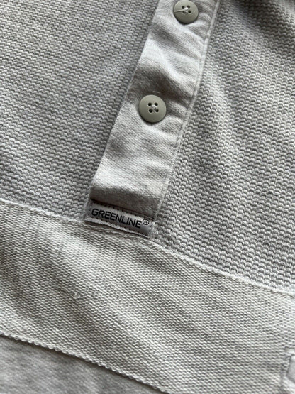 Vintage White Cream Greenline International Polo Shirt Lookbook Men's Size Large - thriftgoblin