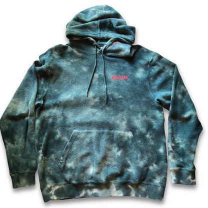 VOLCOM Marbram Mens Pullover Hoodie Mens Size Large Tie Dye Blue - thriftgoblin