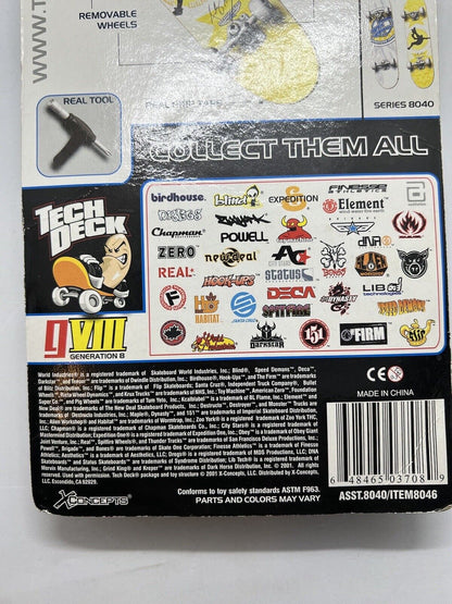 VTG 2001 X - Concepts Tech Deck Fingerboard 96mm BRIGADE GVIII NEW RARE 8046 - thriftgoblin