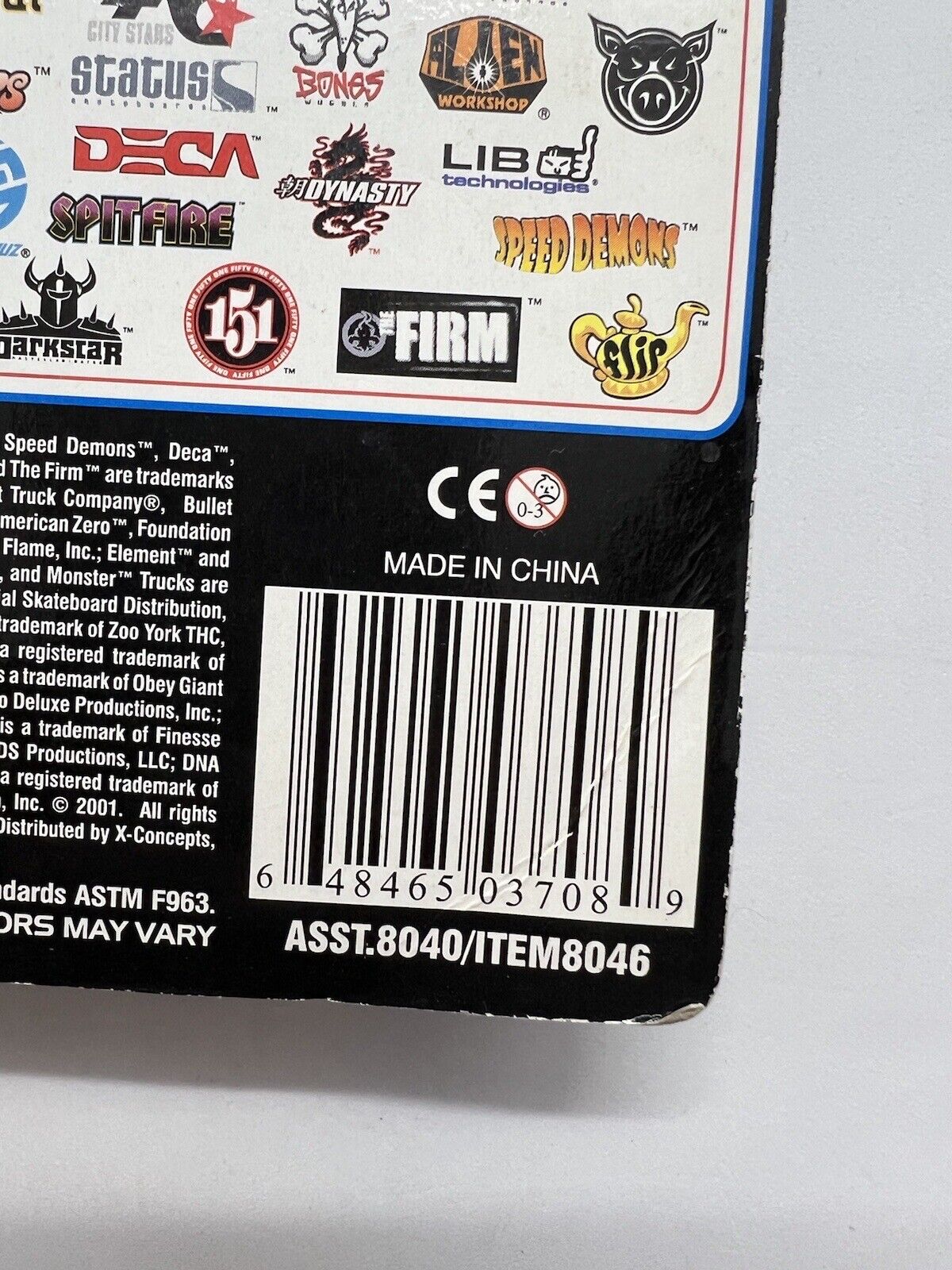 VTG 2001 X - Concepts Tech Deck Fingerboard 96mm BRIGADE GVIII NEW RARE 8046 - thriftgoblin