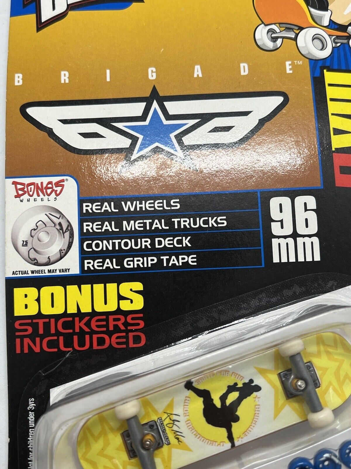 VTG 2001 X - Concepts Tech Deck Fingerboard 96mm BRIGADE GVIII NEW RARE 8046 - thriftgoblin