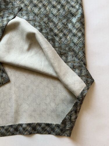 VTG Burma Bibas 100% Silk Short Sleeve Button Up Shirt Beige Geometric Hash Med - thriftgoblin