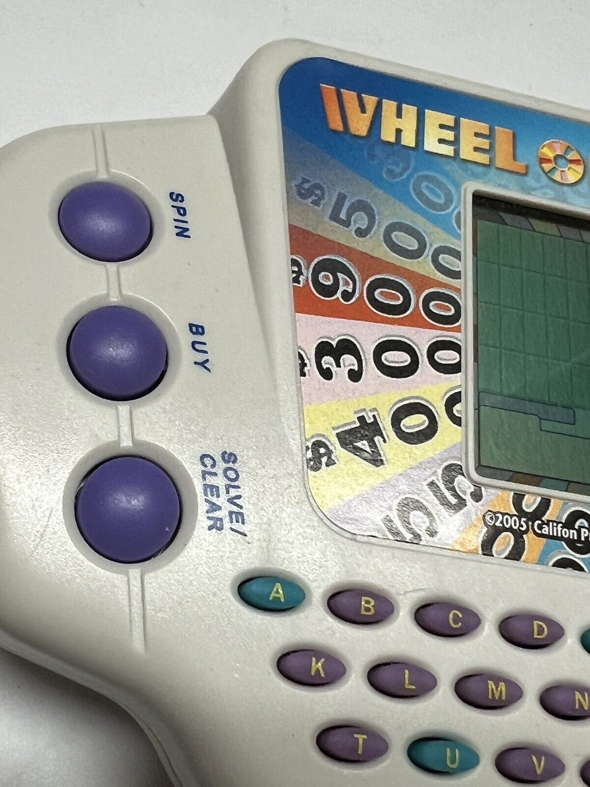 Wheel of Fortune Portable Electronic Handheld Game Califon Productions 2005 Test - thriftgoblin